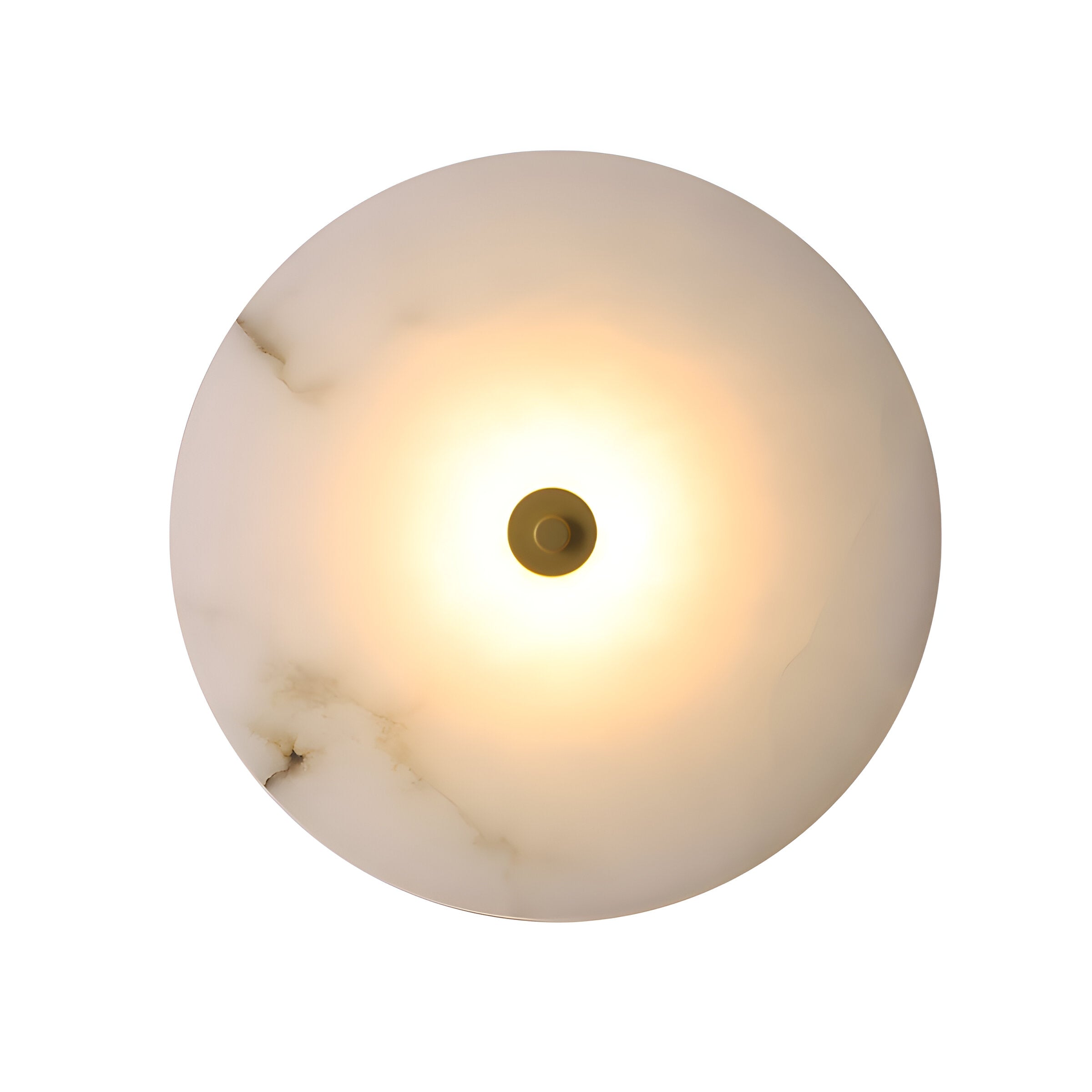 Alabaster LED Wall Light Round