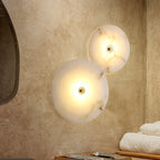 Alabaster LED Wall Light Round