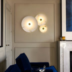 Alabaster LED Wall Light Round