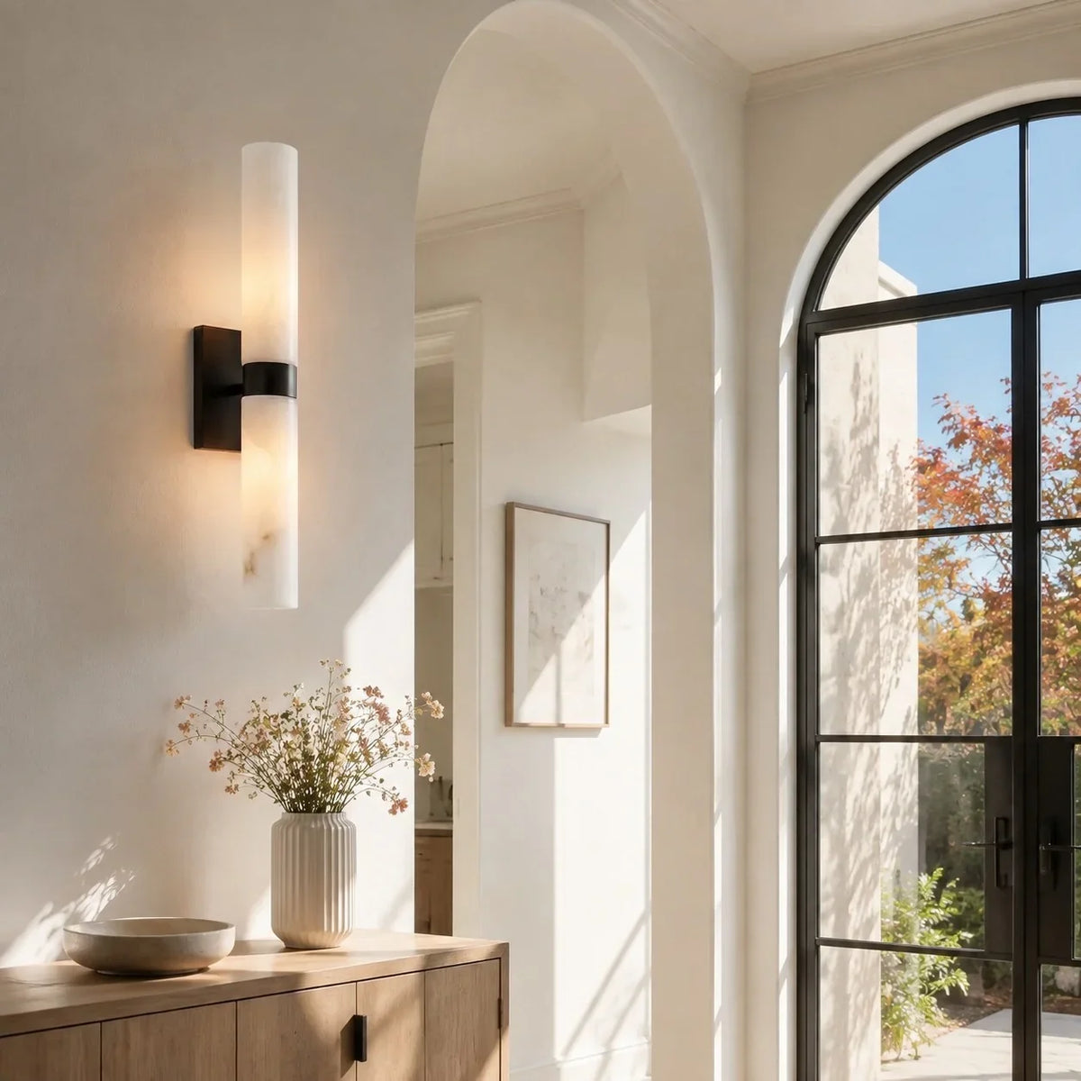Alabaster Tube Wall Sconce LED