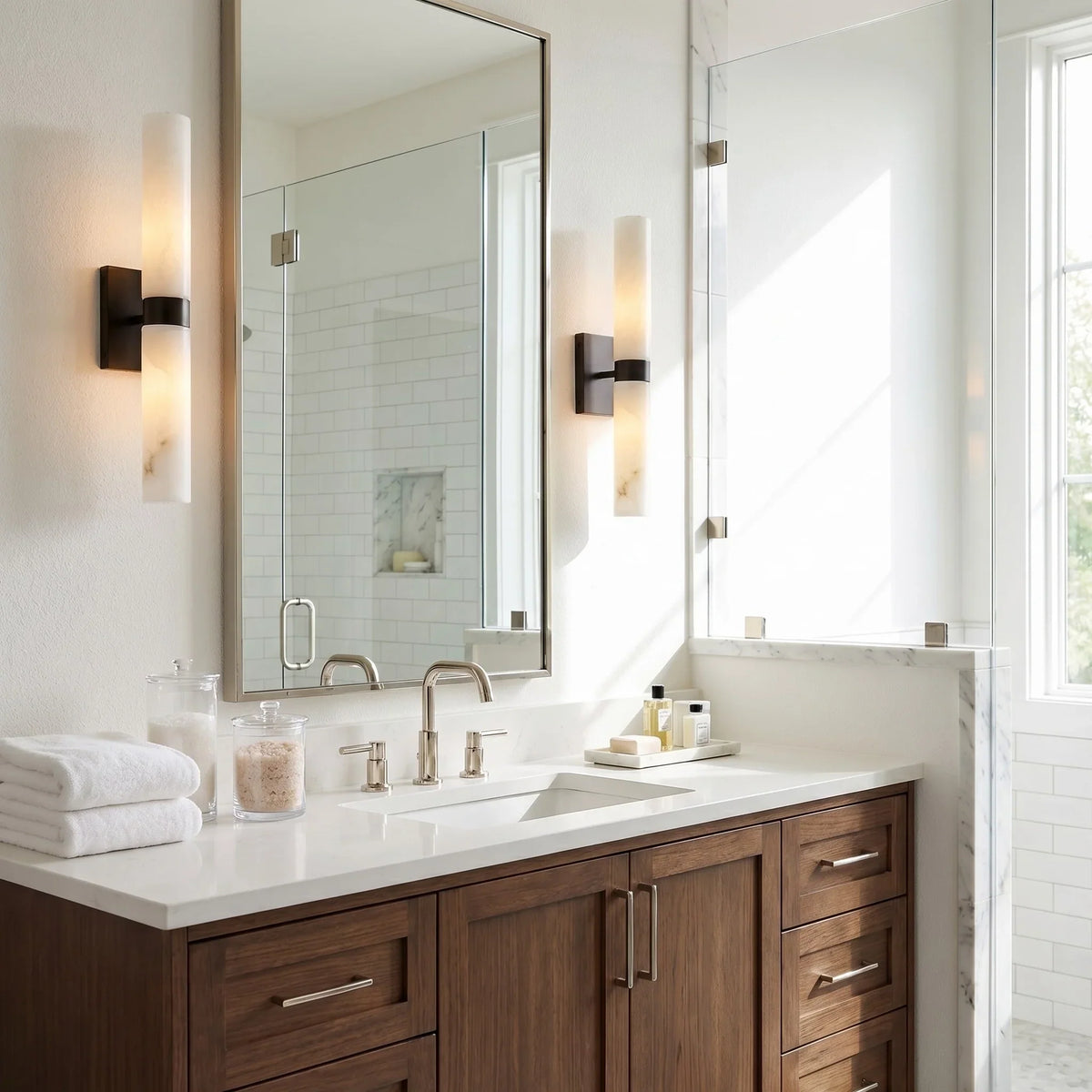 Alabaster Tube Wall Sconce LED
