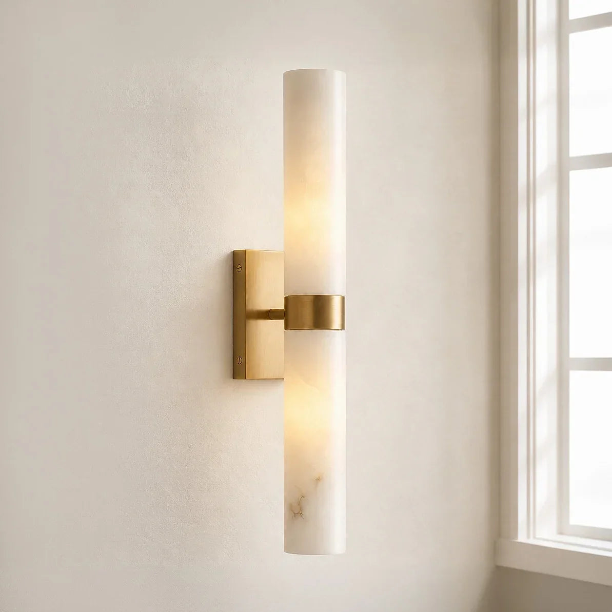 Alabaster Tube Wall Sconce LED