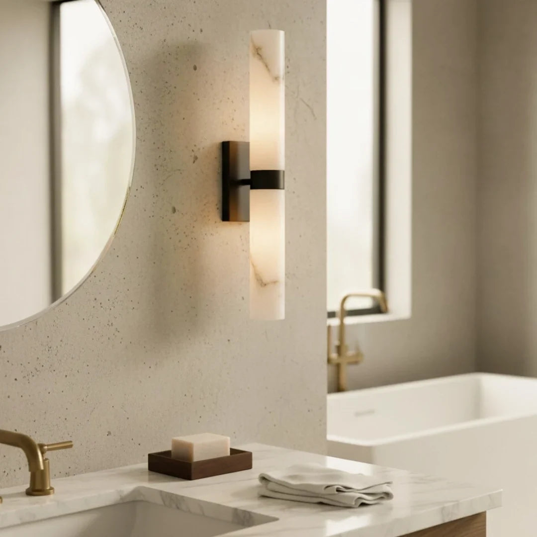 Alabaster Tube Wall Sconce LED