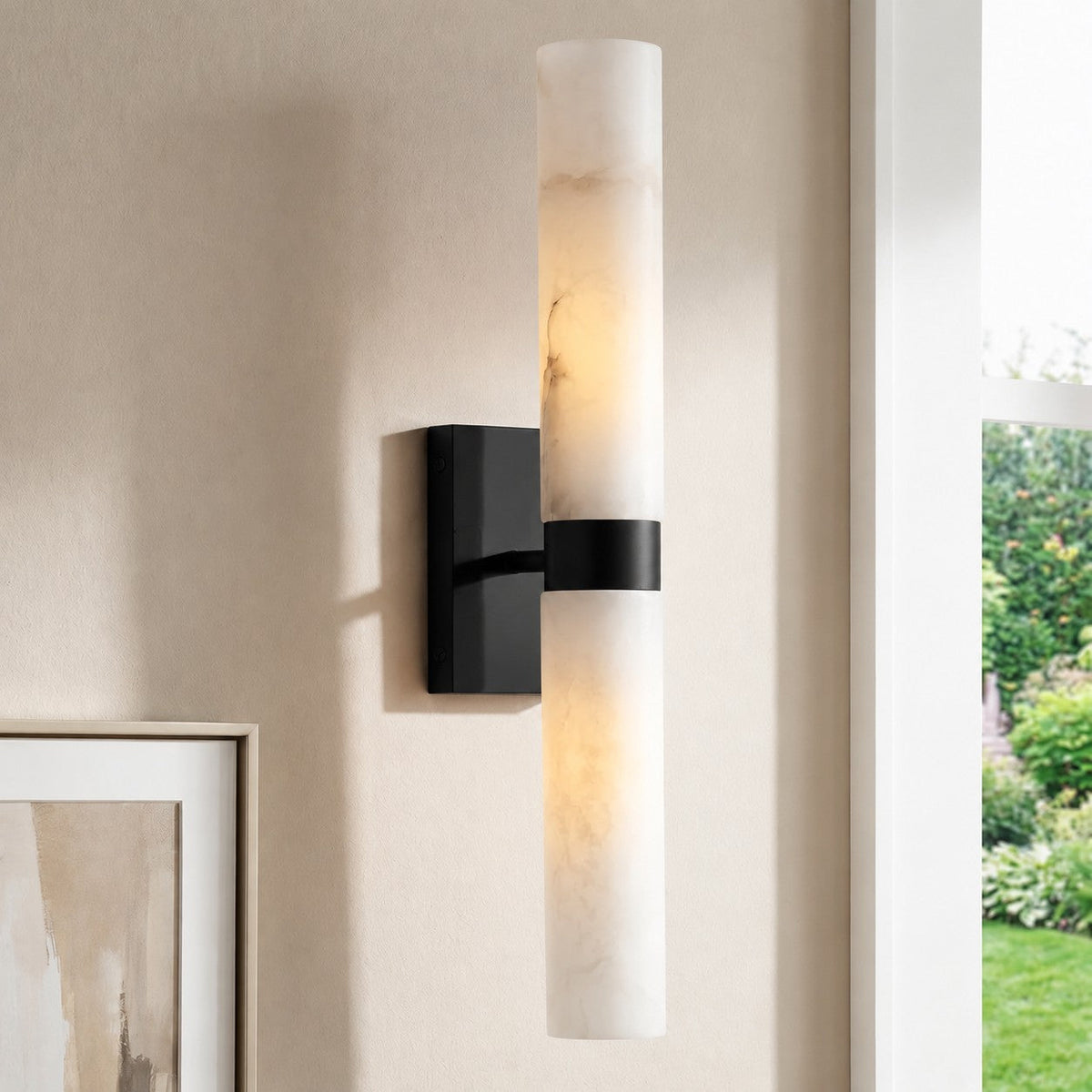 Alabaster Tube Wall Sconce LED
