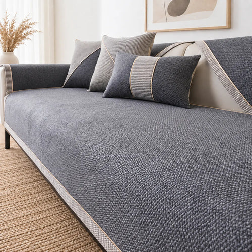 Alva | Textured Weave Anti-Slip Sofa Cover