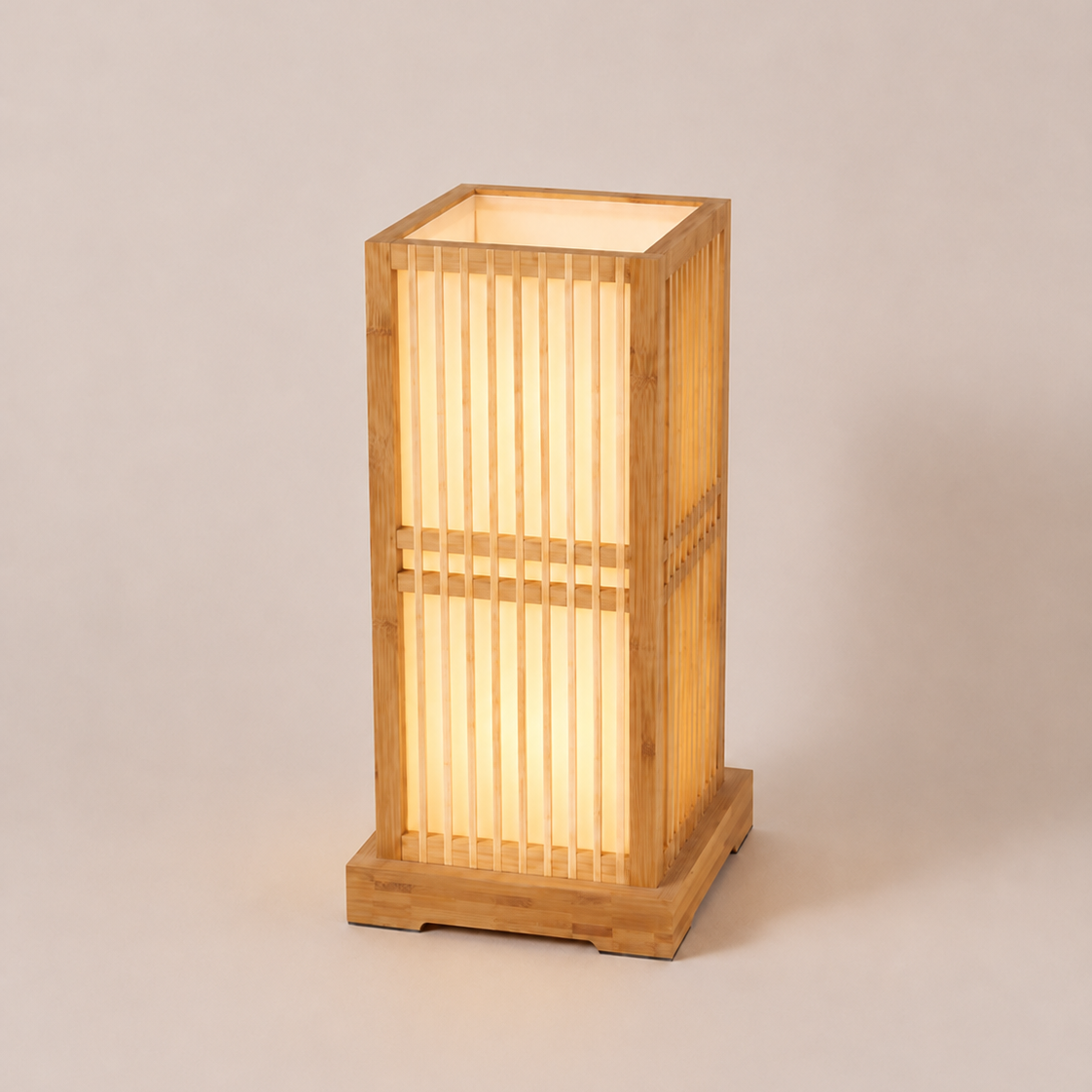 Bamboo Table Lamp Lantern