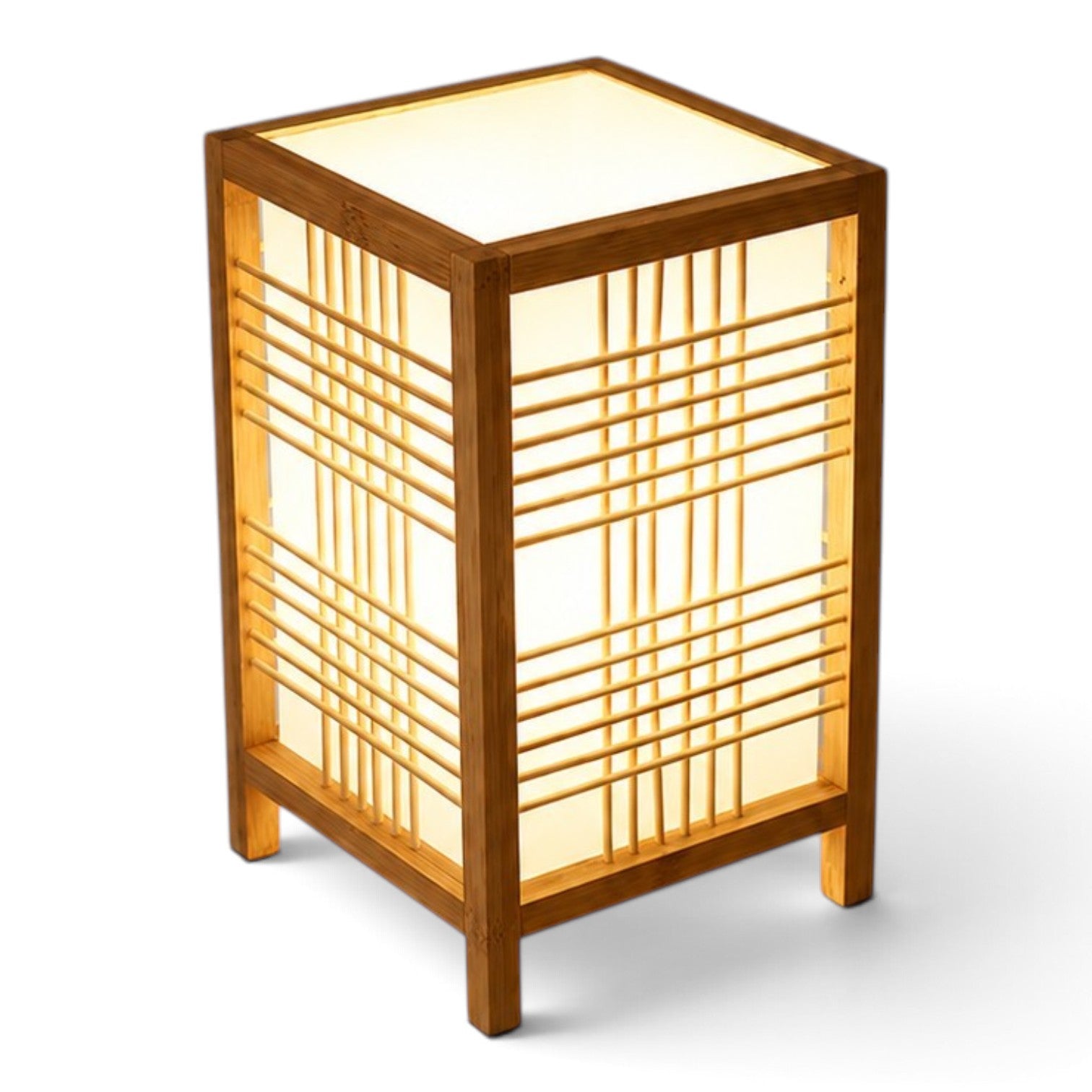 Bamboo Table Lamp Lattice