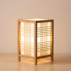 Bamboo Table Lamp Lattice