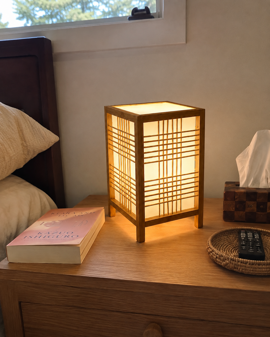 Bamboo Table Lamp Lattice