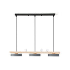 Bird Pendant Light Wood Branch 3-Light Linear Scandinavian