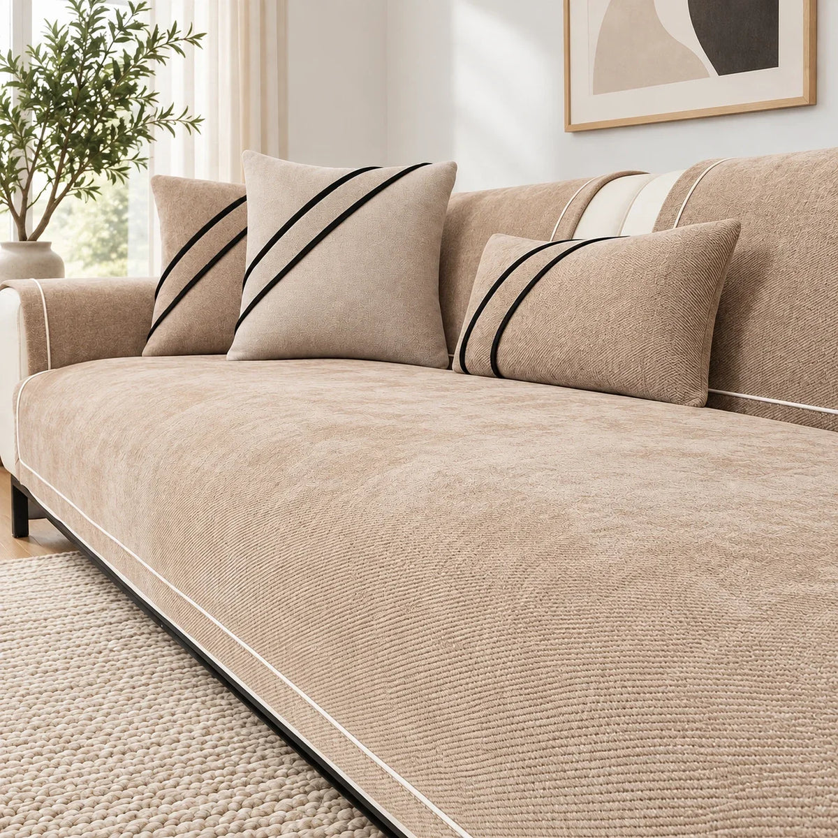 Birka | Waterproof Chenille Anti-Slip Sofa Cover