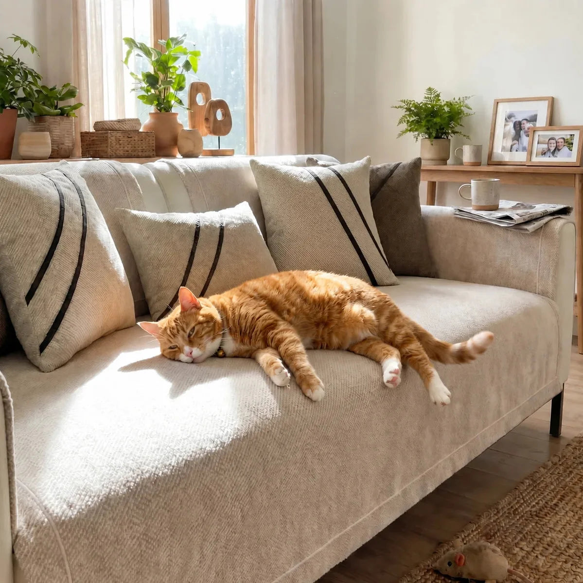 Birka | Waterproof Chenille Anti-Slip Sofa Cover