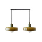 Colored Glass Pendant Light 2-Light Linear