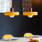 Colored Glass Pendant Light 2-Light Linear
