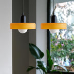 Colored Glass Pendant Light 2-Light Linear