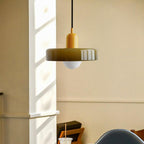 Colored Glass Pendant Light 2-Light Linear