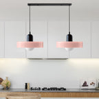Colored Glass Pendant Light 2-Light Linear