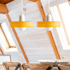 Colored Glass Pendant Light 2-Light Linear
