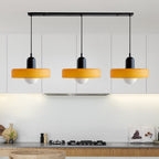 Colored Glass Pendant Light 3-Light Linear