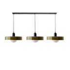 Colored Glass Pendant Light 3-Light Linear