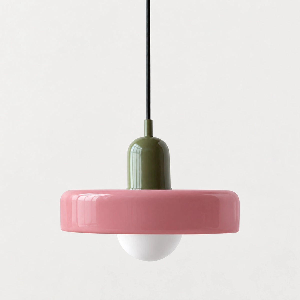 Colored Glass Pendant Light Retro