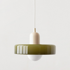 Colored Glass Pendant Light Retro
