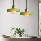 Colored Glass Pendant Light Retro