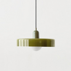 Colored Glass Pendant Light Retro