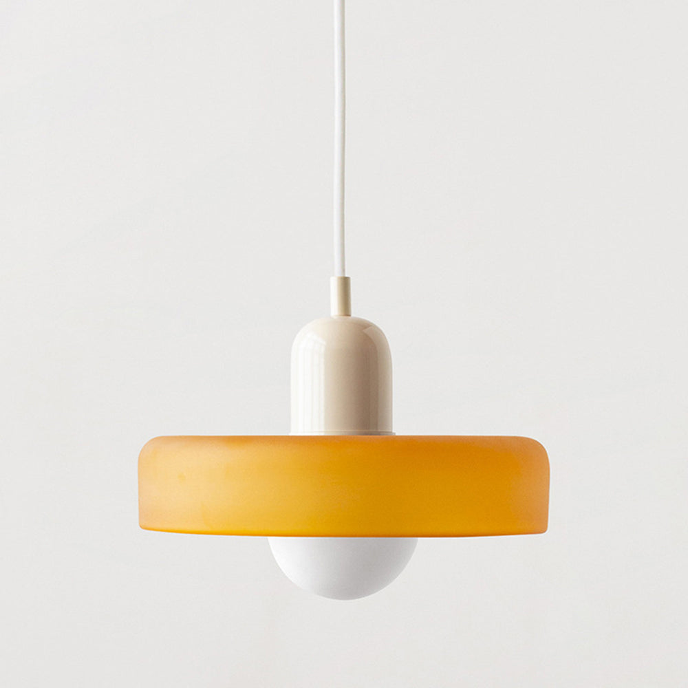 Colored Glass Pendant Light Retro