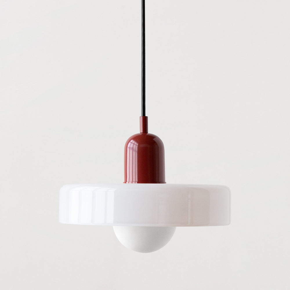Colored Glass Pendant Light Retro