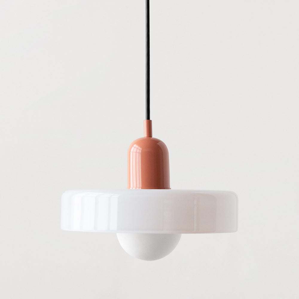Colored Glass Pendant Light Retro