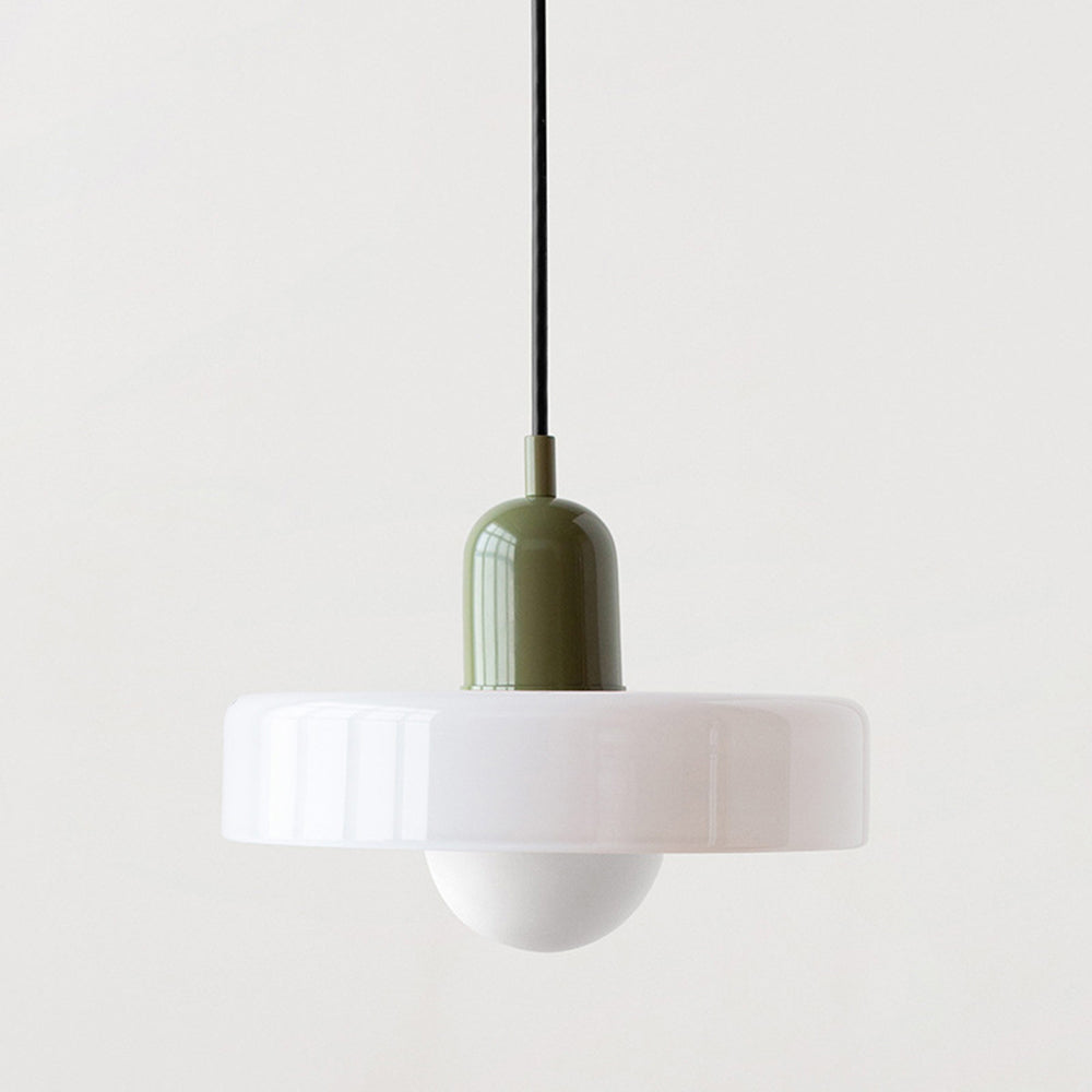 Colored Glass Pendant Light Retro