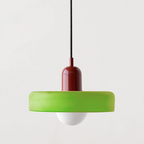 Colored Glass Pendant Light Retro