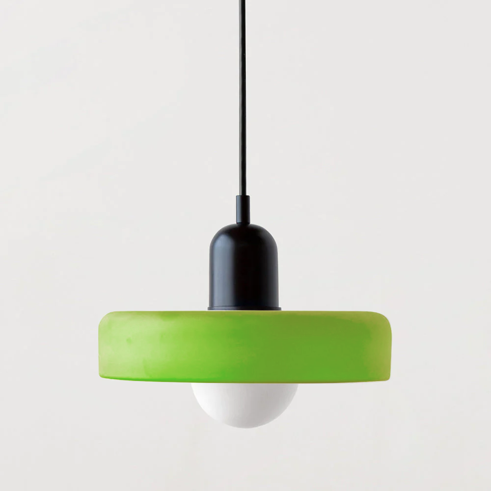 Colored Glass Pendant Light Retro