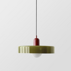 Colored Glass Pendant Light Retro