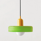 Colored Glass Pendant Light Retro
