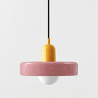 Colored Glass Pendant Light Retro