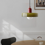 Colored Glass Pendant Light Retro