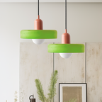 Colored Glass Pendant Light Retro