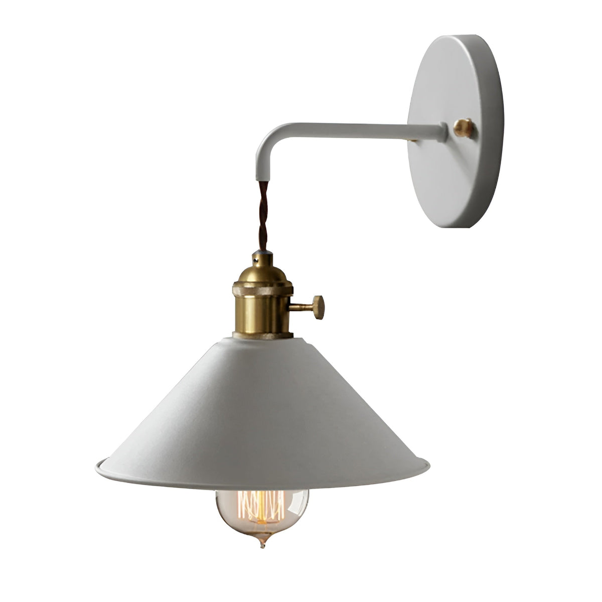 Cone Shade Metal Wall Sconce