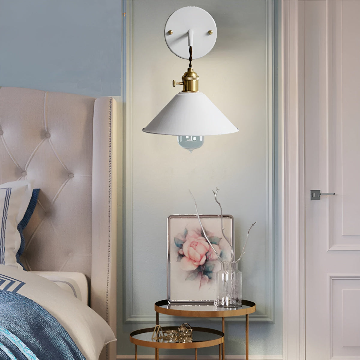 Cone Shade Metal Wall Sconce