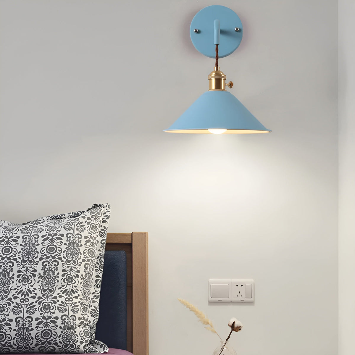 Cone Shade Metal Wall Sconce