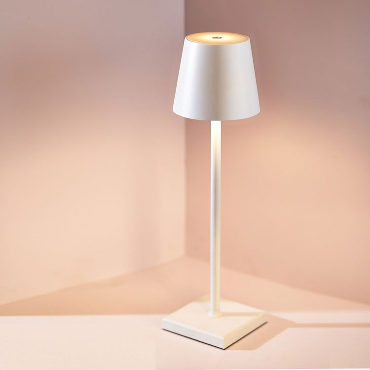 Cordless Touch Table Lamp Rechargeable Dimmable Metal