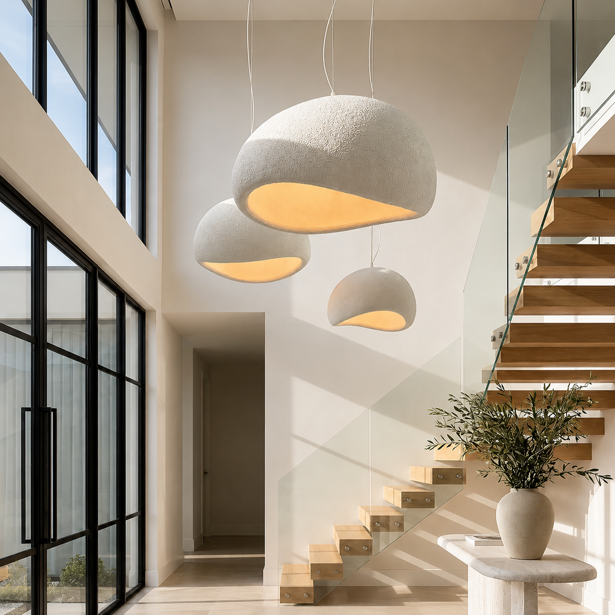 Dome Pendant Light Textured Finish