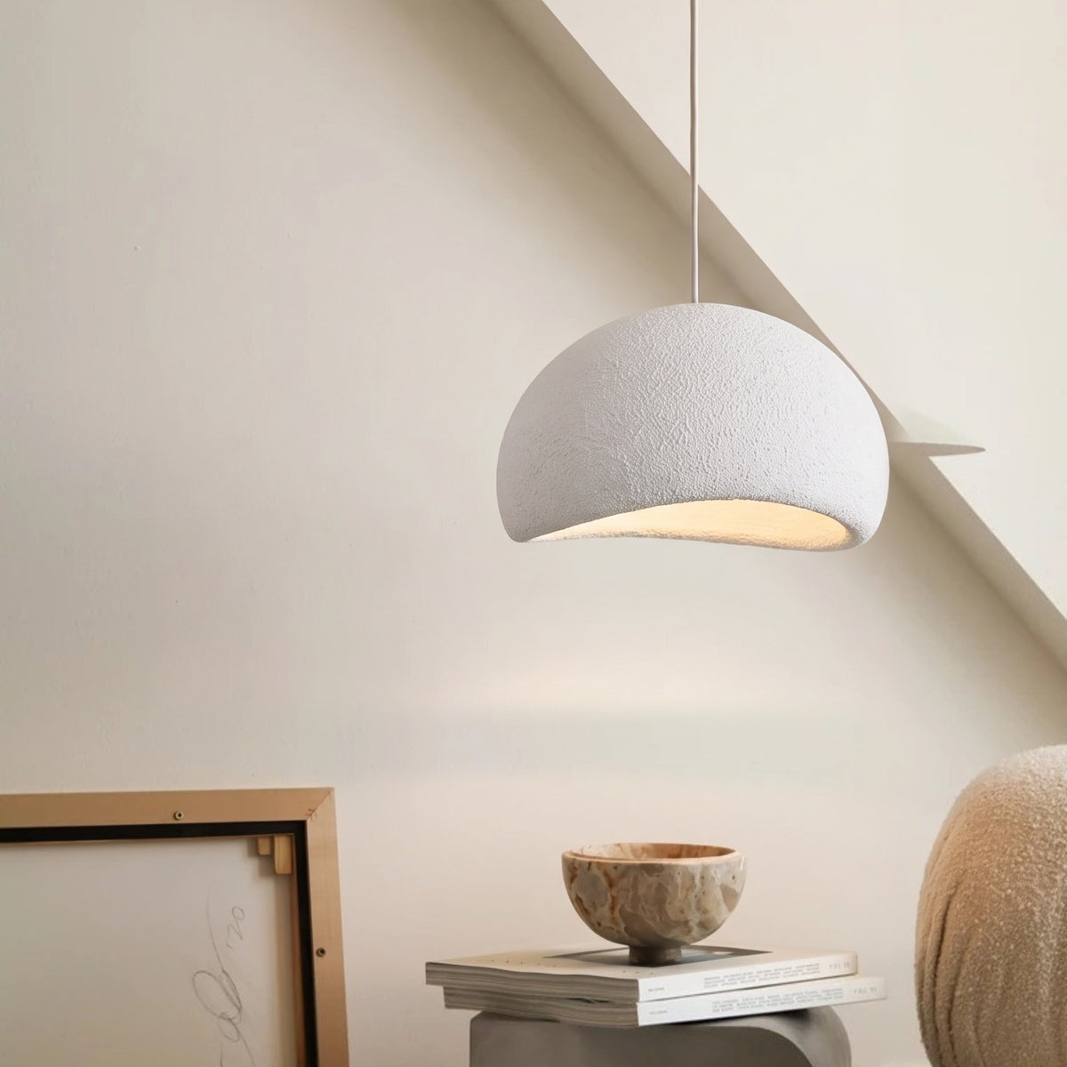 Dome Pendant Light Textured Finish