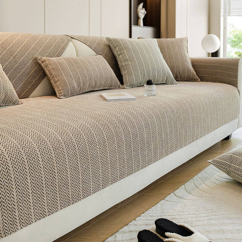 Elna | Chenille Anti-Slip Sofa Cover