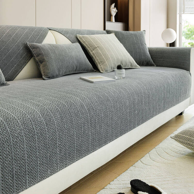 Elna | Chenille Anti-Slip Sofa Cover