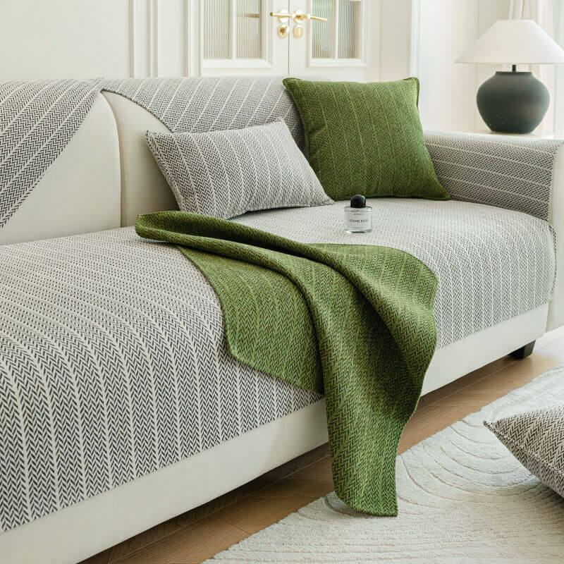 Elna | Chenille Anti-Slip Sofa Cover
