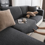 Enna | Teddy Fleece Sofa Cover for Removable Cushions