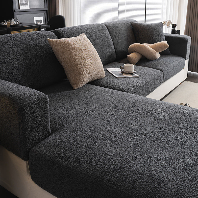 Enna | Teddy Fleece Sofa Cover for Removable Cushions